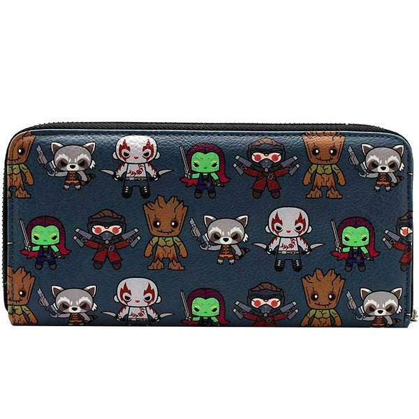 Loungefly X Marvel Guardians of the Galaxy Kawaii Zip Around Wallet All Nerd