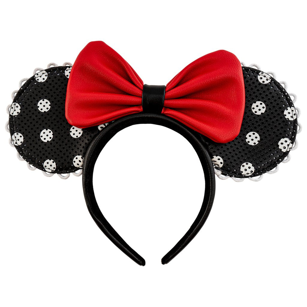 Loungefly Disney Minnie Mouse Ears & Red Bow Crossbody Bag Black &  Red